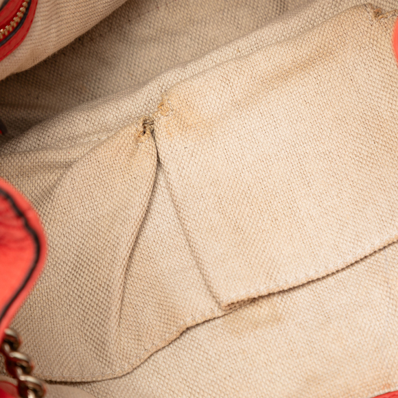 Pre-Loved Gucci Medium Leather Soho Chain Tote